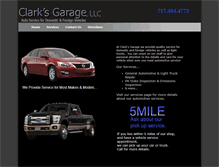 Tablet Screenshot of clarksgarageinadamstown.com